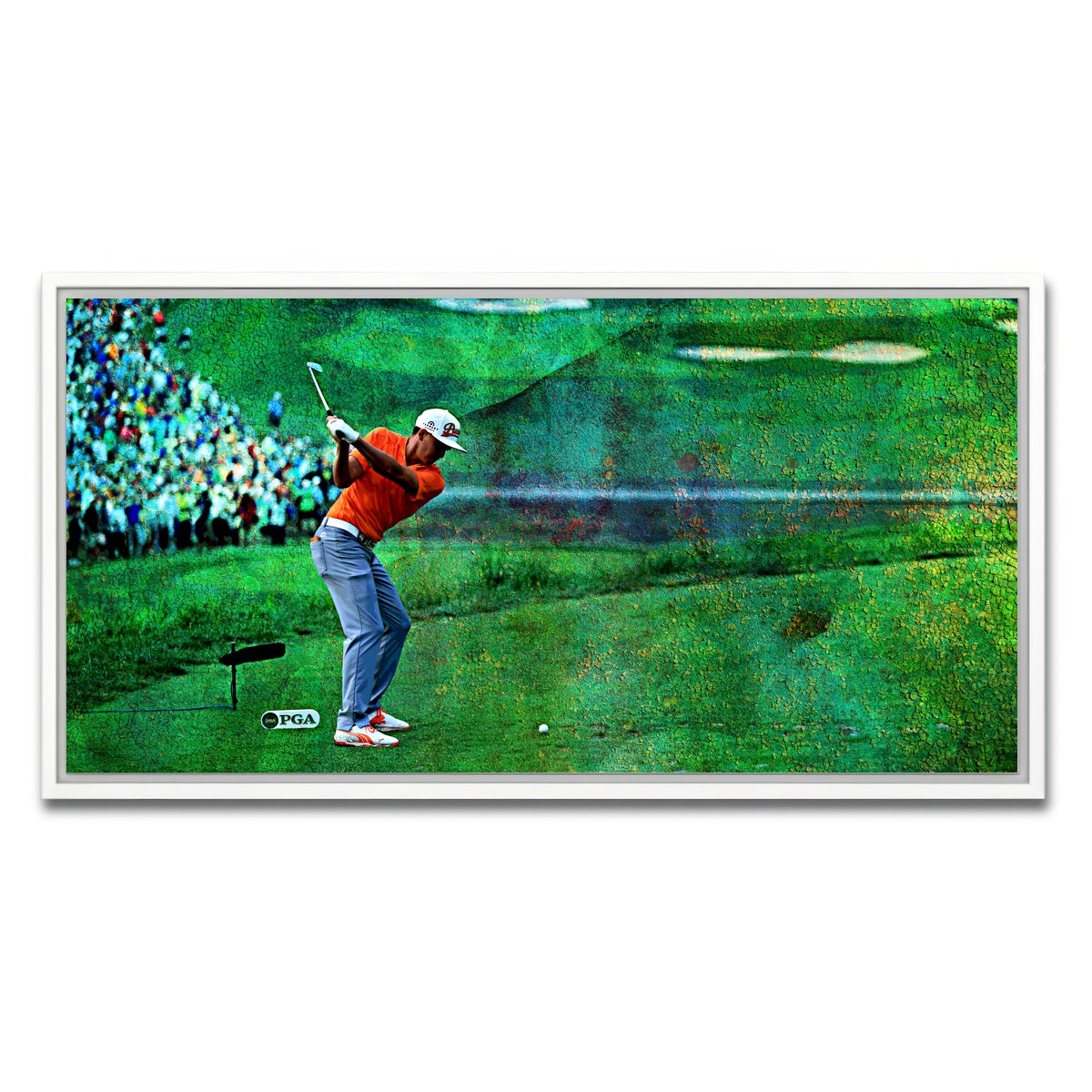 AUTO-MOCKUP WHITE | Rickie Fowler | 1 Piece | White Framed Canvas | group=2x1