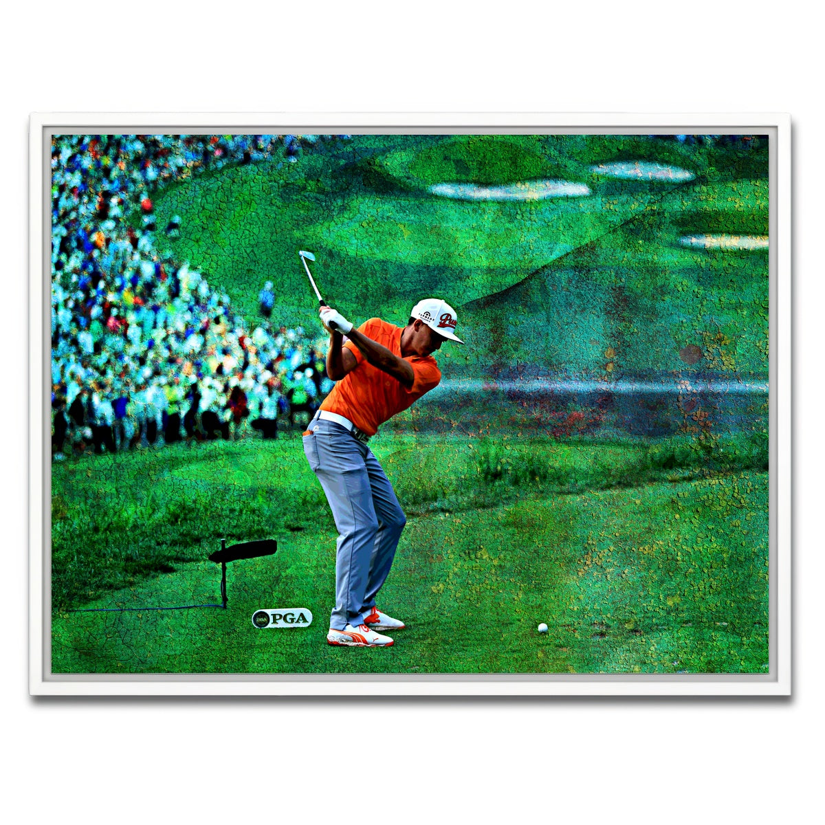 AUTO-MOCKUP WHITE | Rickie Fowler | 1 Piece | White Framed Canvas | group=4x3