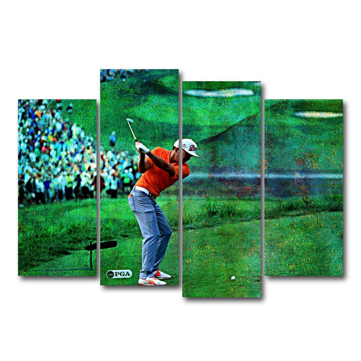 AUTO-MOCKUP WHITE | Rickie Fowler | 4 Piece | Gallery Wrap Canvas | group=4_normal