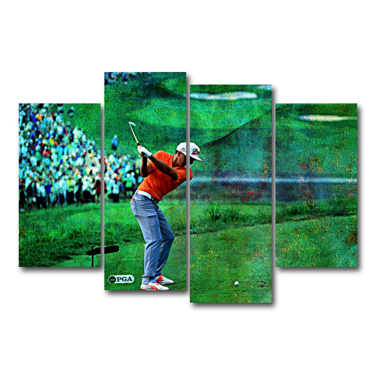 AUTO-MOCKUP WHITE | Rickie Fowler | 4 Piece | Gallery Wrap Canvas | group=4_short