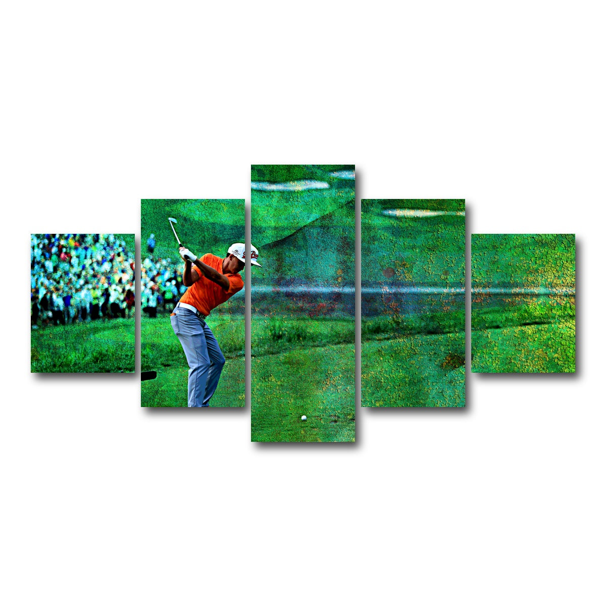 AUTO-MOCKUP WHITE | Rickie Fowler | 5 Piece | Gallery Wrap Canvas | group=5_short