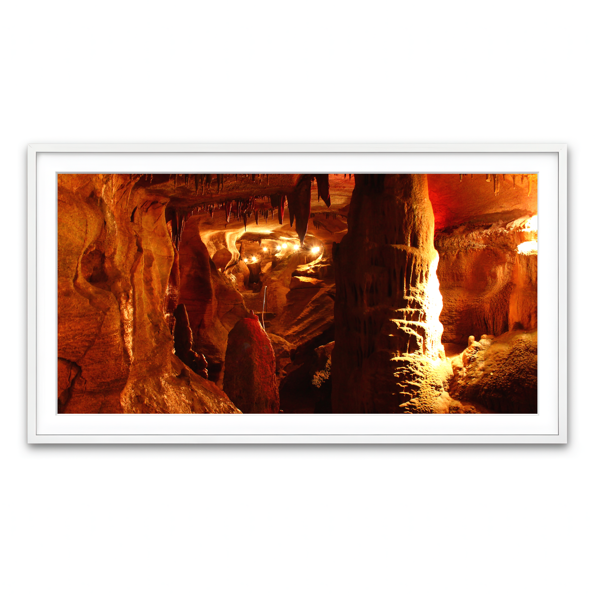 Framed Print 2x1 White