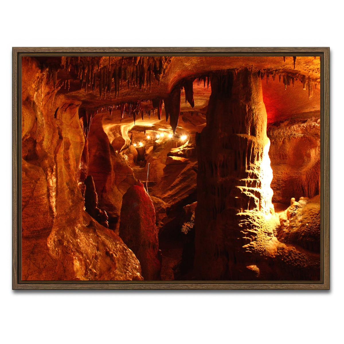 AUTO-MOCKUP WHITE | Rickwood Caverns | 1 Piece | Walnut Framed Canvas | group=4x3