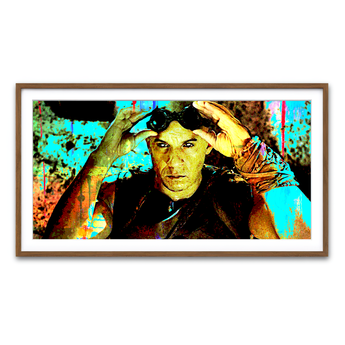 Framed Print 2x1 Walnut