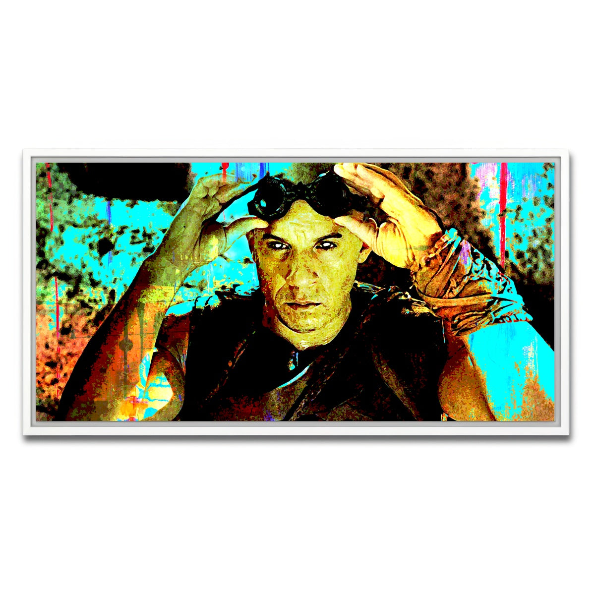 AUTO-MOCKUP WHITE | Riddick | 1 Piece | White Framed Canvas | group=2x1