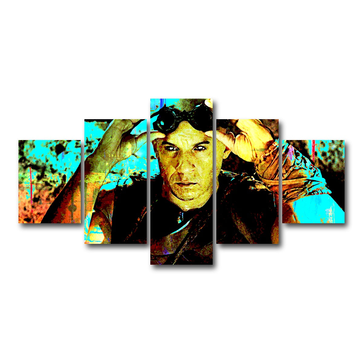 AUTO-MOCKUP WHITE | Riddick | 5 Piece | Gallery Wrap Canvas | group=5_short