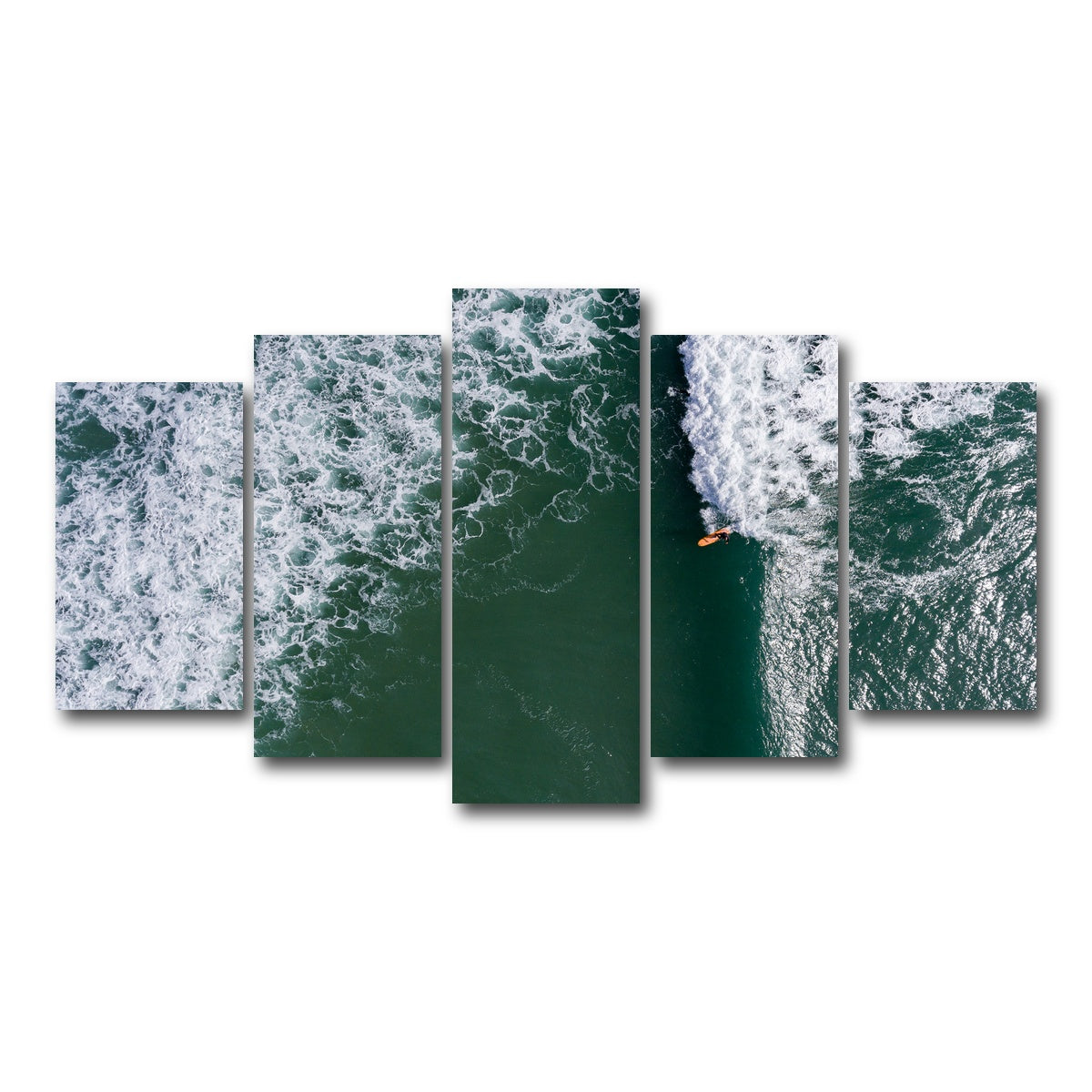 AUTO-MOCKUP WHITE | Ride The Wave | 5 Piece | Gallery Wrap Canvas | group=5_normal