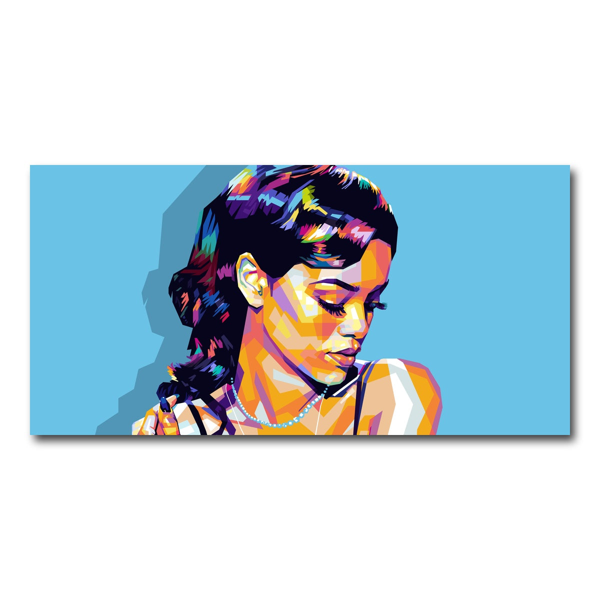 AUTO-MOCKUP WHITE | Rihanna | 1 Piece | Gallery Wrap Canvas | group=2x1