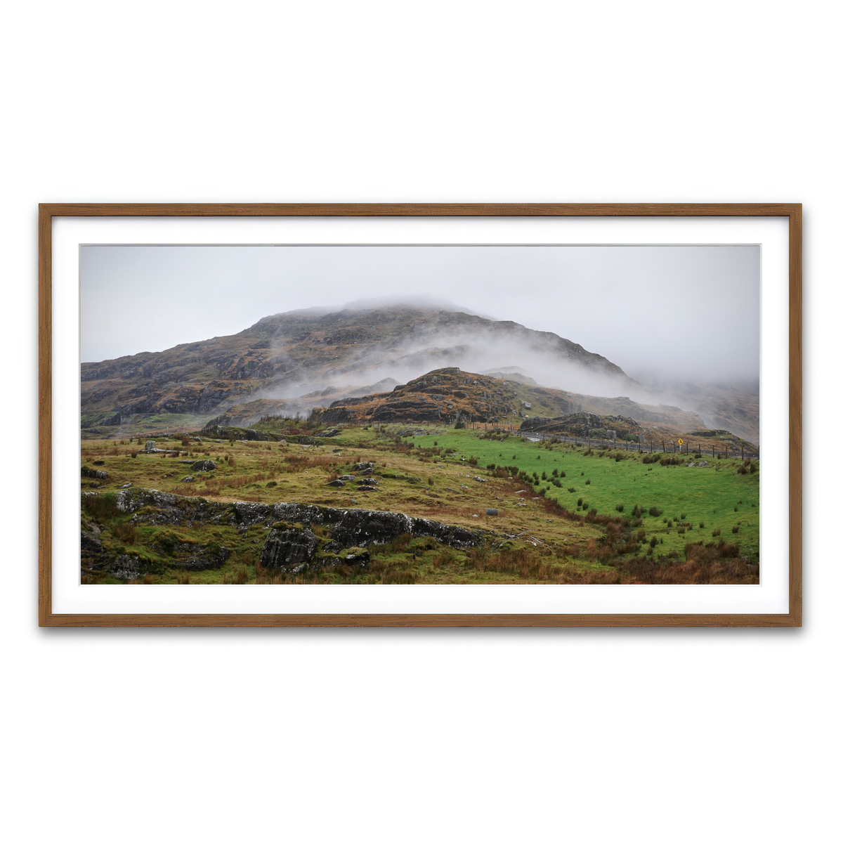 Framed Print 2x1 Walnut