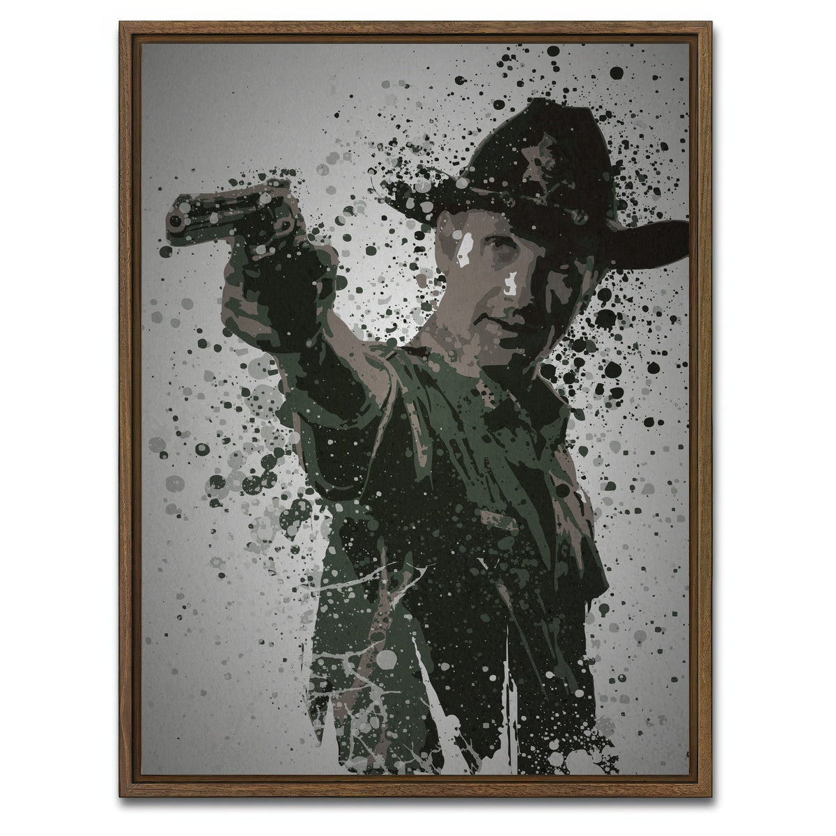 AUTO-MOCKUP WHITE | Ringleader | 1 Piece | Walnut Framed Canvas | group=3x4