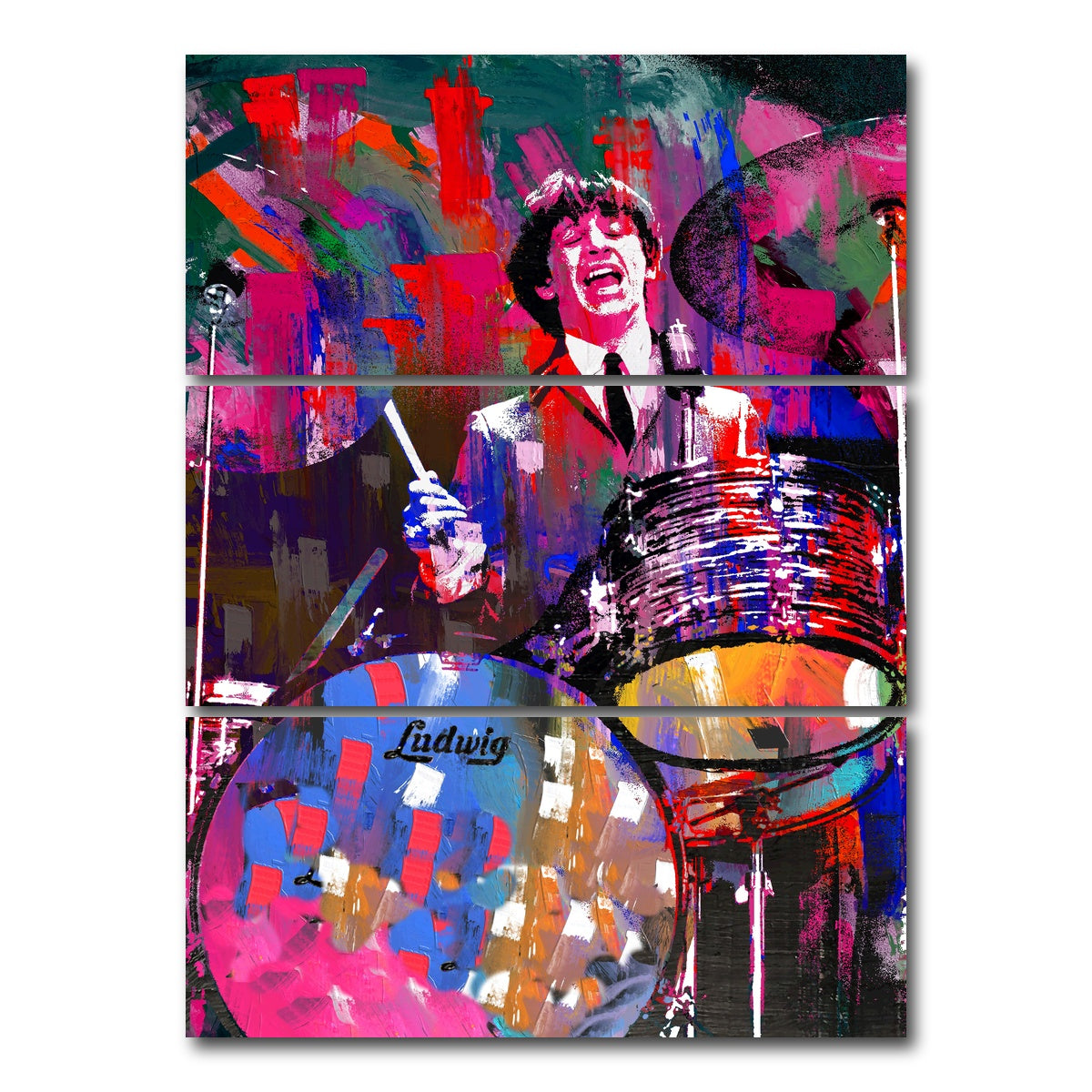 AUTO-MOCKUP WHITE | Ringo | 3 Piece | Gallery Wrap Canvas | group=8x18_stacked