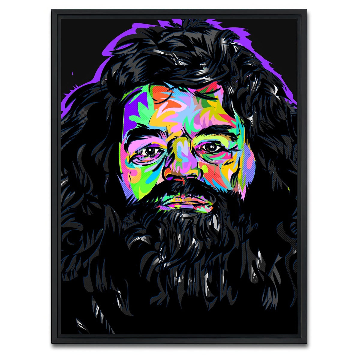 AUTO-MOCKUP WHITE | Rip Hagrid | 1 Piece | Black Framed Canvas | group=3x4