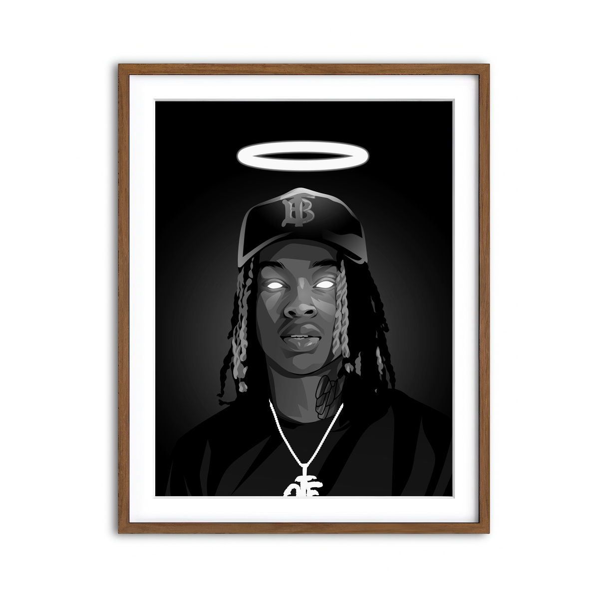 Framed Print 3x4 Walnut