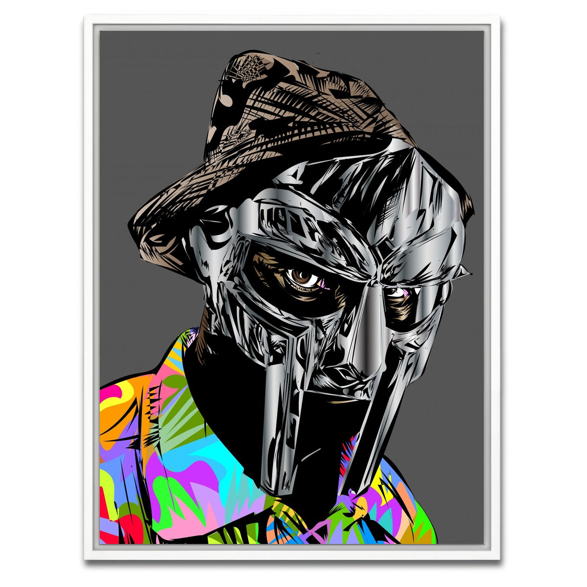 AUTO-MOCKUP WHITE | Rip Mf Doom | 1 Piece | White Framed Canvas | group=3x4