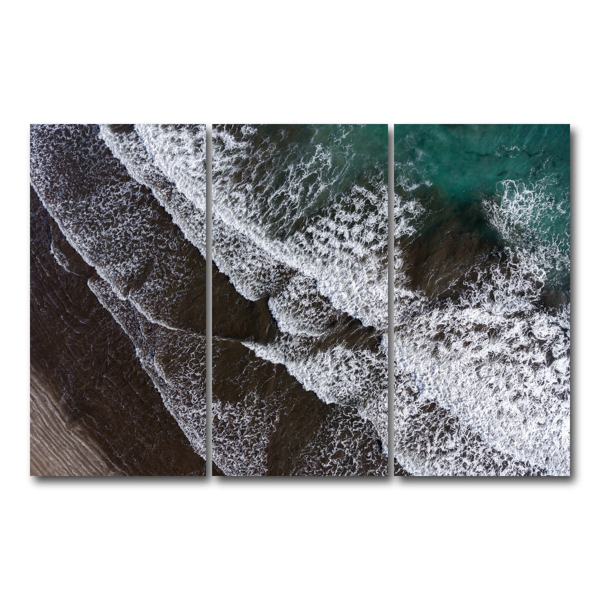AUTO-MOCKUP WHITE | Rippling Sand | 3 Piece | Gallery Wrap Canvas | group=12x24