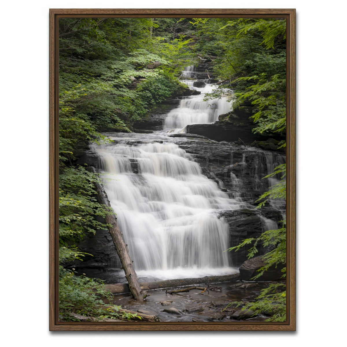 AUTO-MOCKUP WHITE | Rise up | 1 Piece | Walnut Framed Canvas | group=3x4