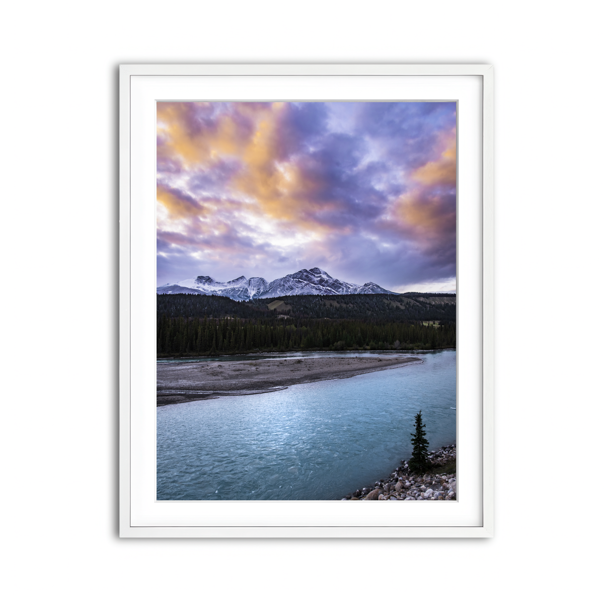 Framed Print 3x4 White