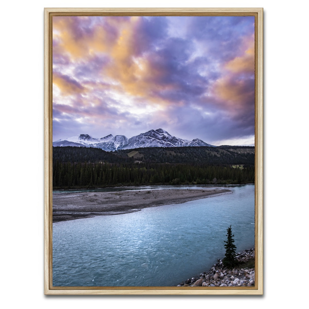 AUTO-MOCKUP WHITE | River Blues | 1 Piece | Natural Framed Canvas | group=3x4