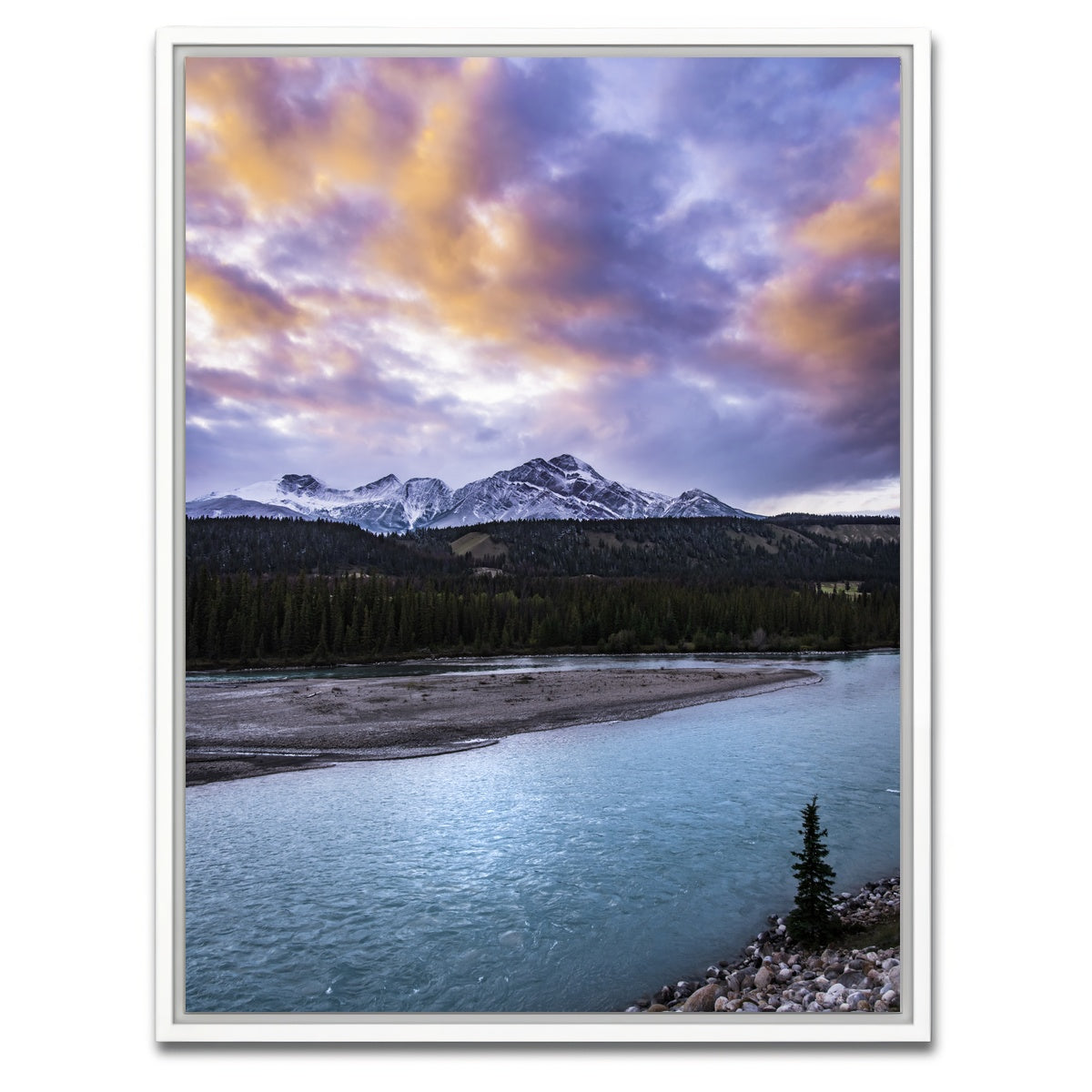 AUTO-MOCKUP WHITE | River Blues | 1 Piece | White Framed Canvas | group=3x4