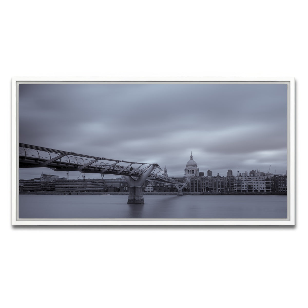 AUTO-MOCKUP WHITE | River Thames | 1 Piece | White Framed Canvas | group=2x1