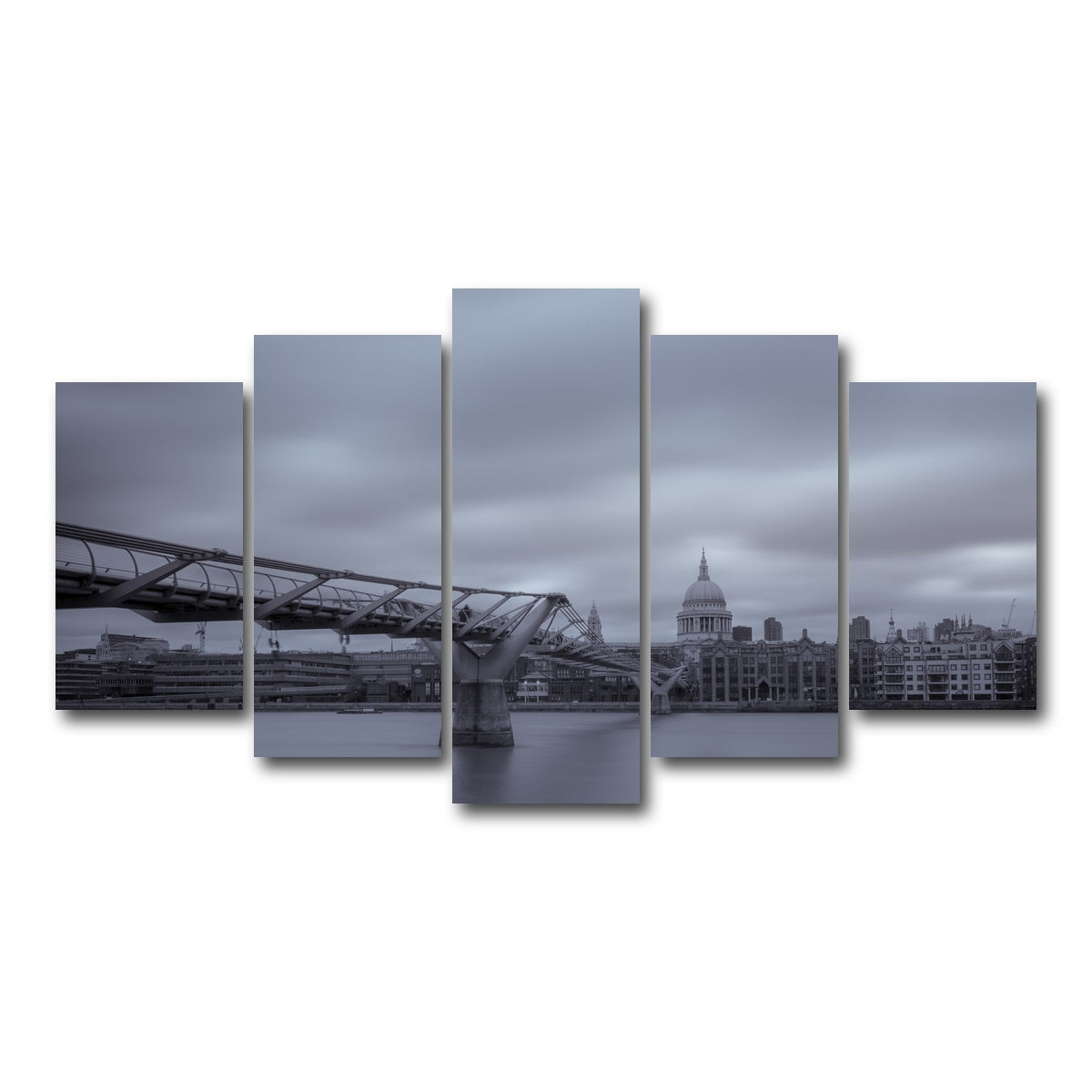 AUTO-MOCKUP WHITE | River Thames | 5 Piece | Gallery Wrap Canvas | group=5_normal