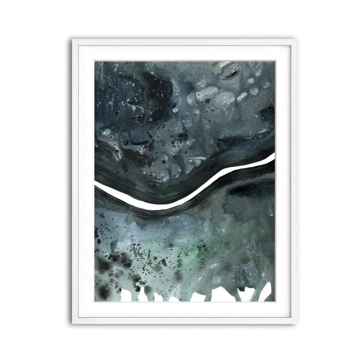Framed Print 3x4 White