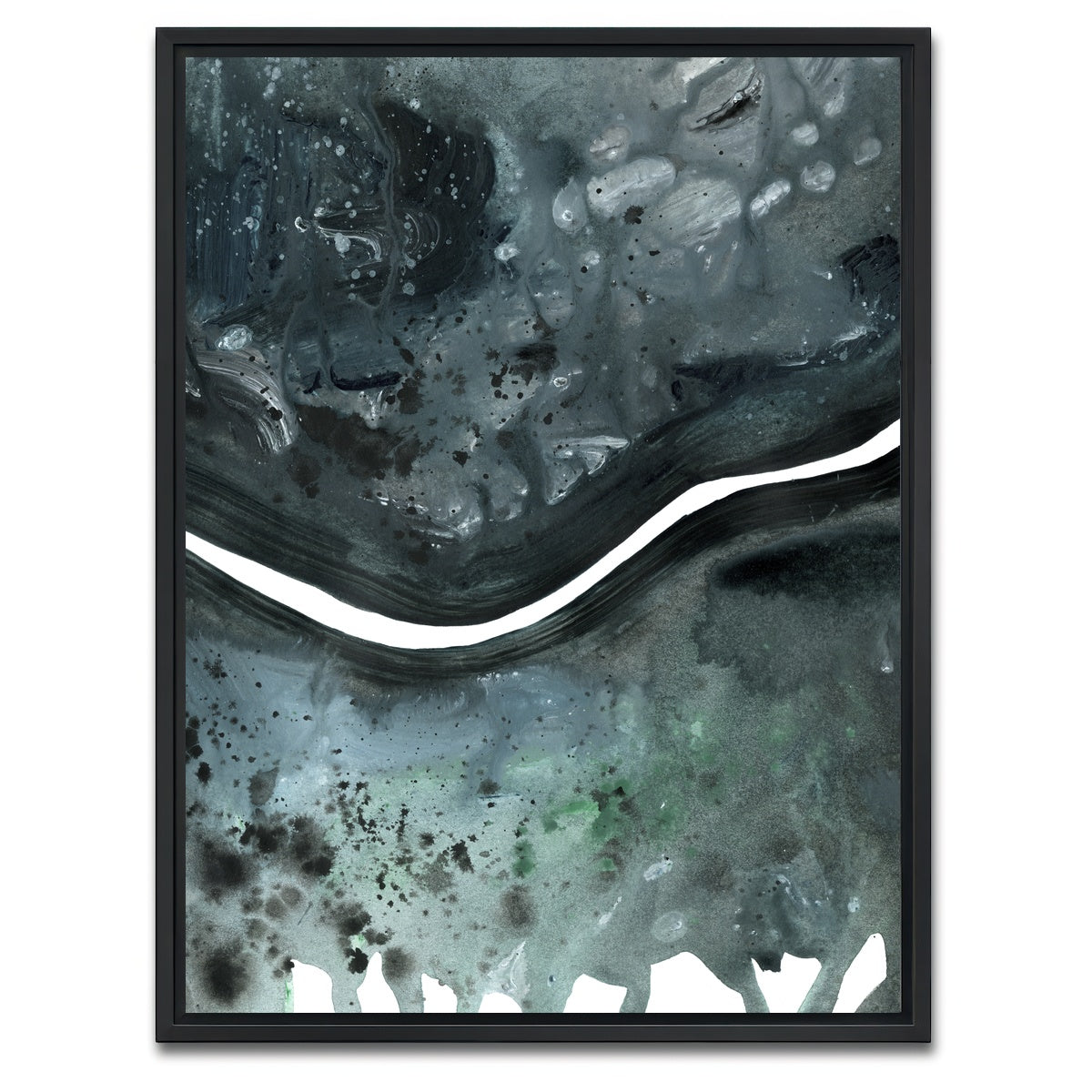 AUTO-MOCKUP WHITE | River | 1 Piece | Black Framed Canvas | group=3x4