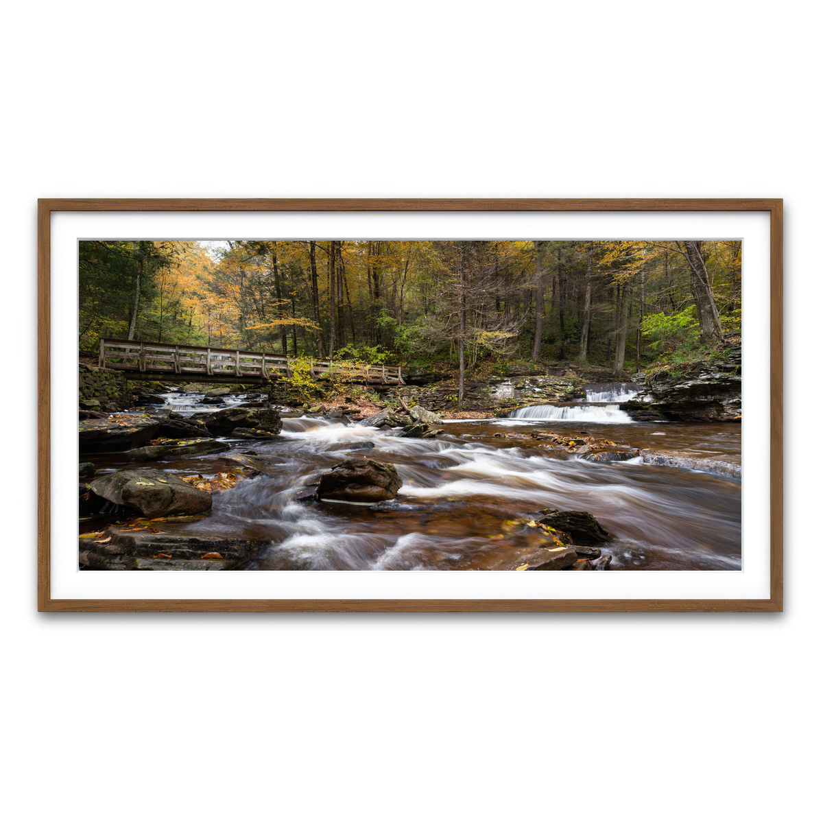 Framed Print 2x1 Walnut
