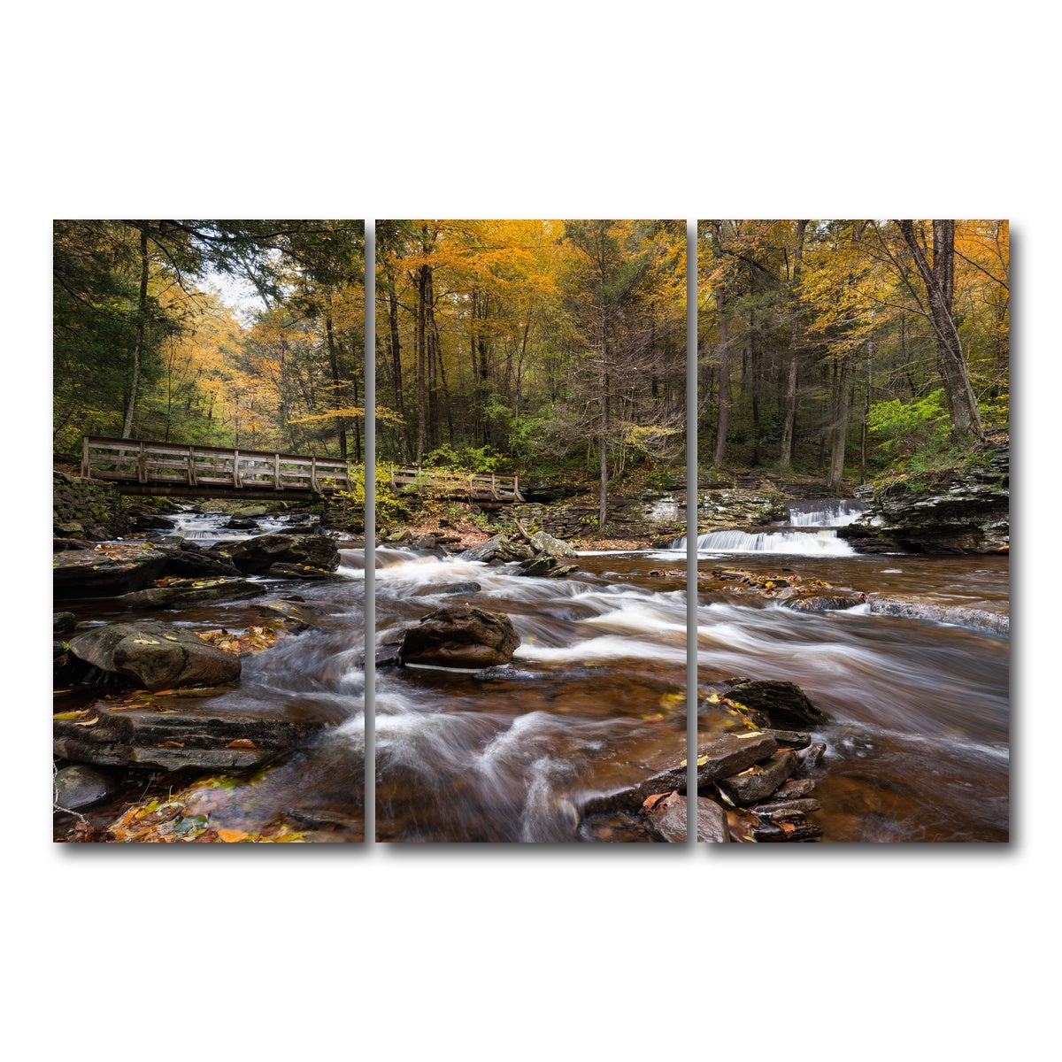AUTO-MOCKUP WHITE | Rivers Meet | 3 Piece | Gallery Wrap Canvas | group=12x24