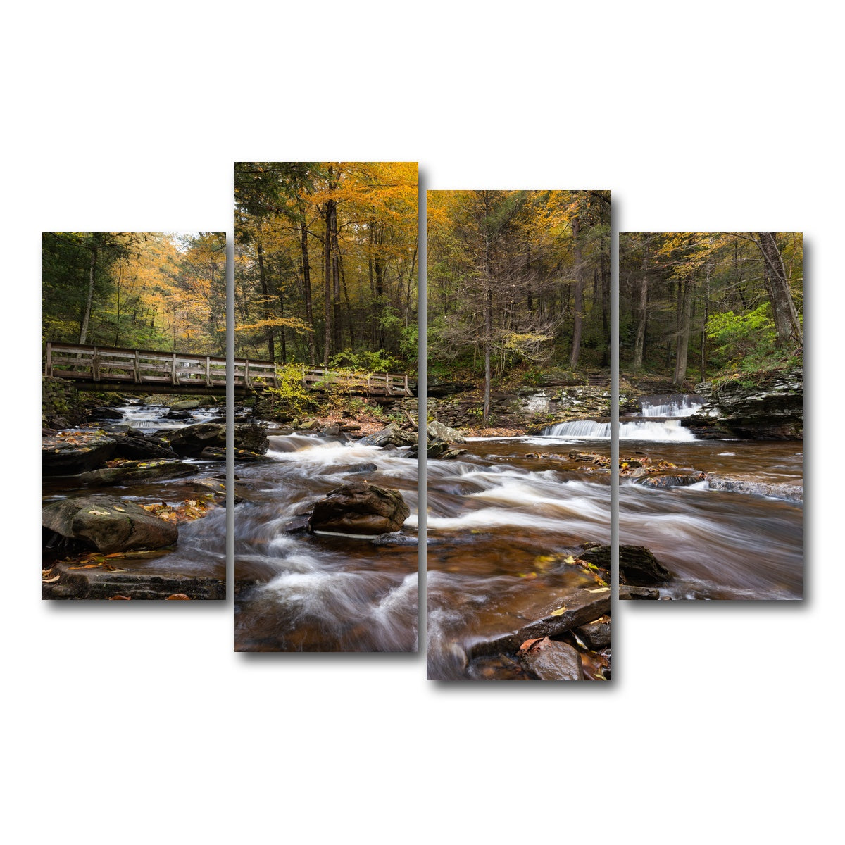 AUTO-MOCKUP WHITE | Rivers Meet | 4 Piece | Gallery Wrap Canvas | group=4_short