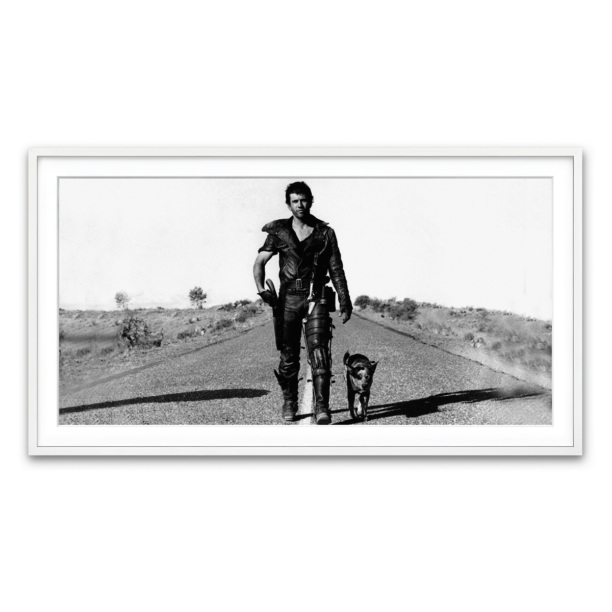 Framed Print 2x1 White