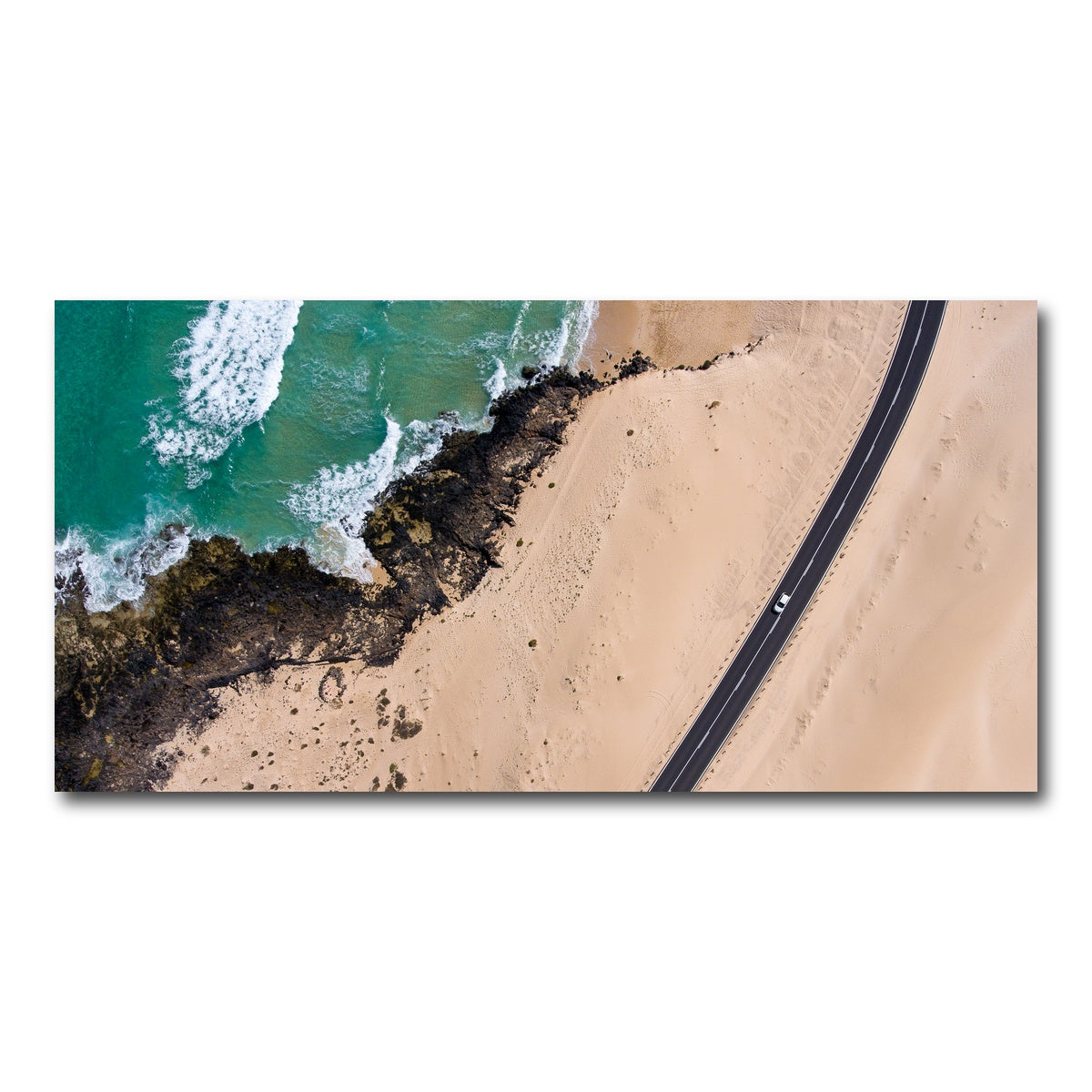 AUTO-MOCKUP WHITE | Road and Sand | 1 Piece | Gallery Wrap Canvas | group=2x1