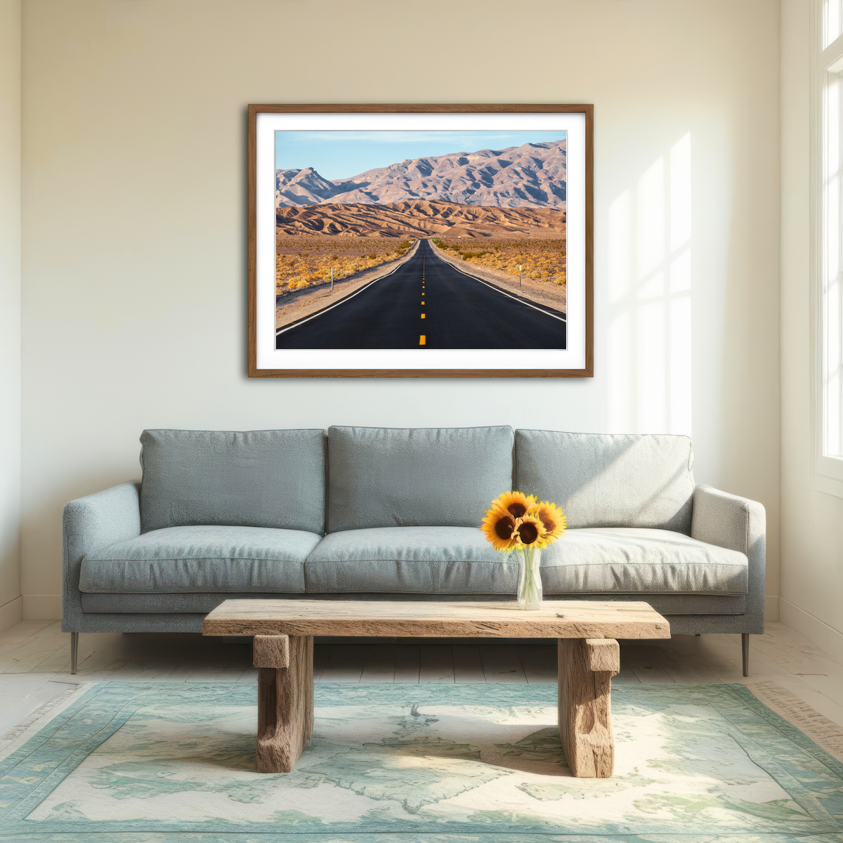 AUTO-MOCKUP ROOM | Road to Death Valley National Park Wall Art