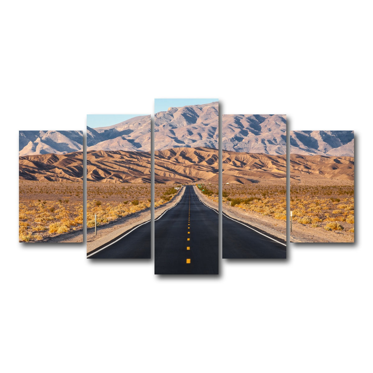 AUTO-MOCKUP WHITE | Road to Death Valley National Park | 5 Piece | Gallery Wrap Canvas | group=5_normal