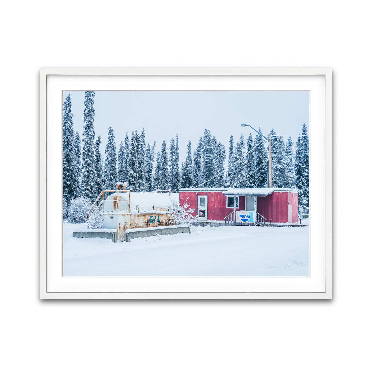 Framed Print 4x3 White