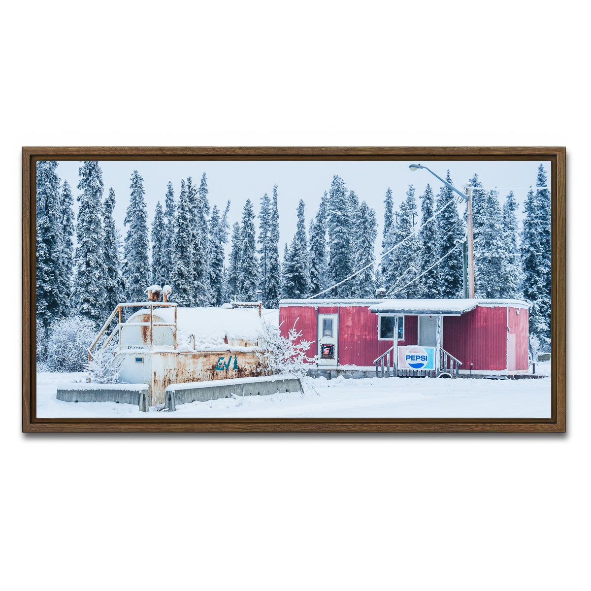 AUTO-MOCKUP WHITE | Roadside Attraction | 1 Piece | Walnut Framed Canvas | group=2x1
