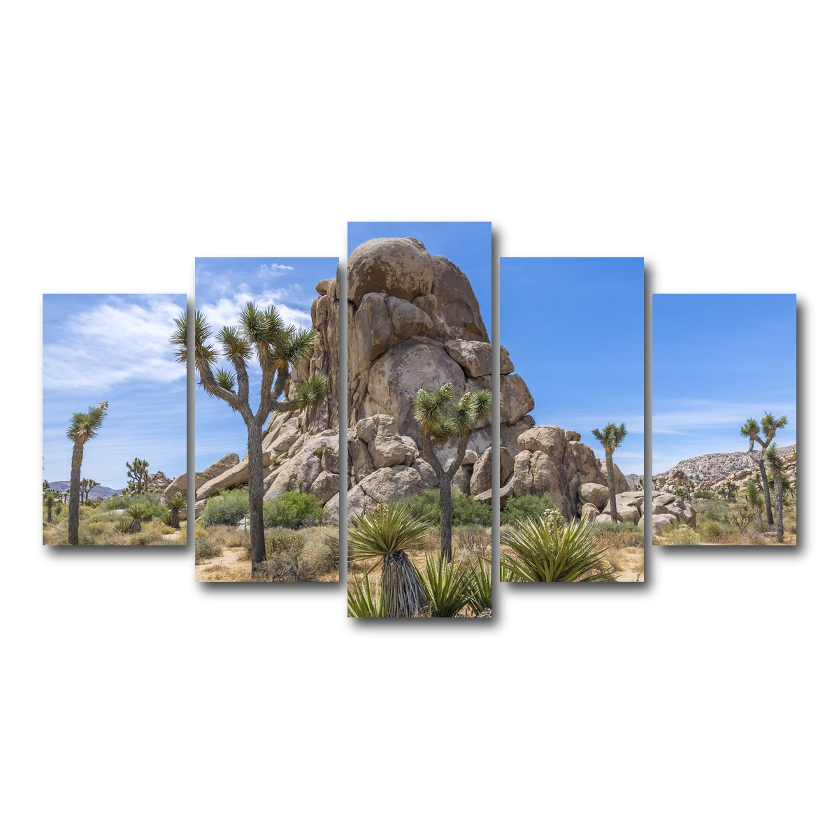 AUTO-MOCKUP WHITE | Roadside Rock Joshua Tree National Park | 5 Piece | Gallery Wrap Canvas | group=5_normal
