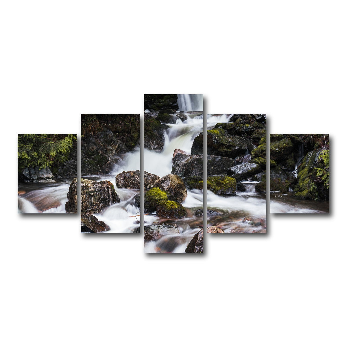 AUTO-MOCKUP WHITE | Roadside Waterfalls | 5 Piece | Gallery Wrap Canvas | group=5_short