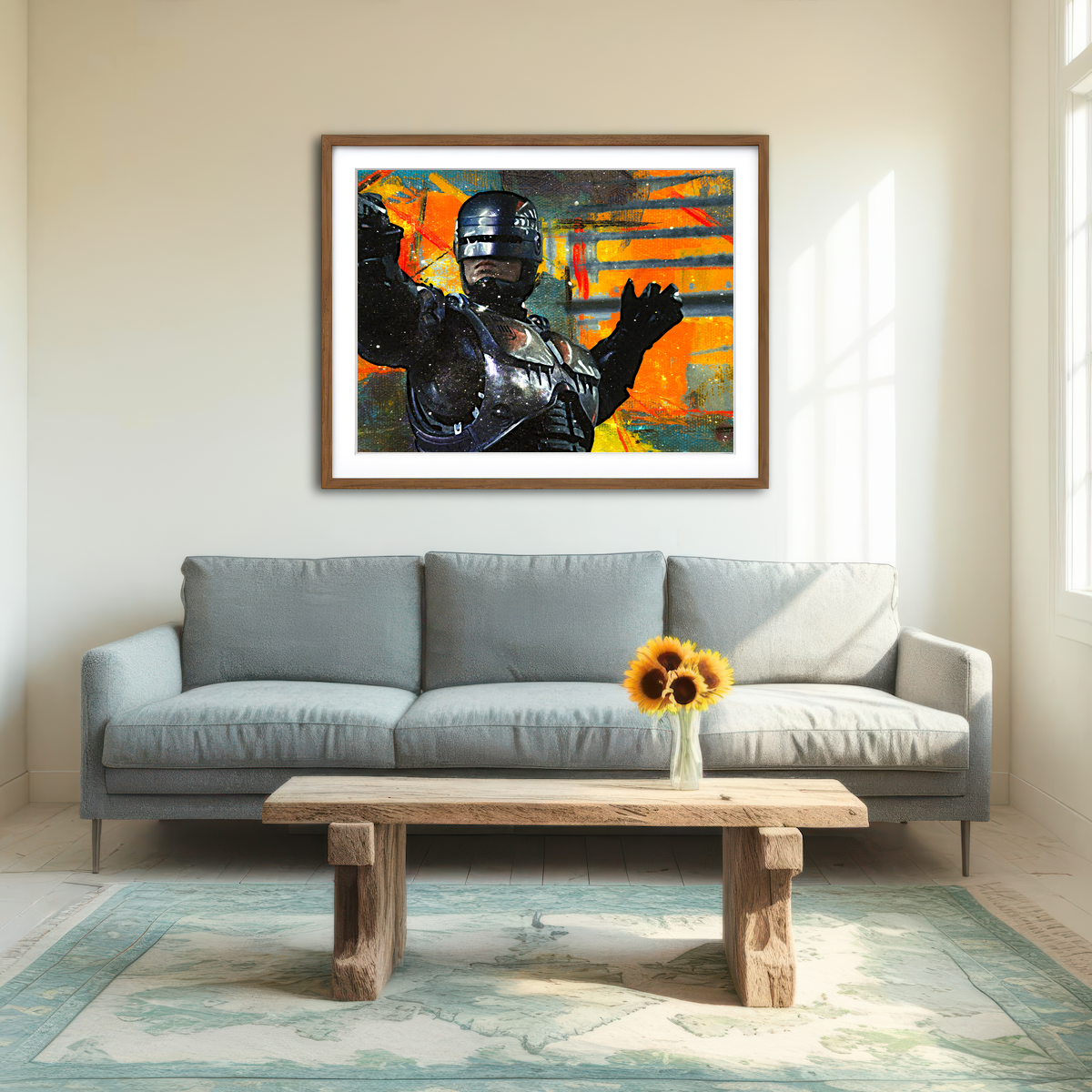 AUTO-MOCKUP ROOM | Robocop Wall Art