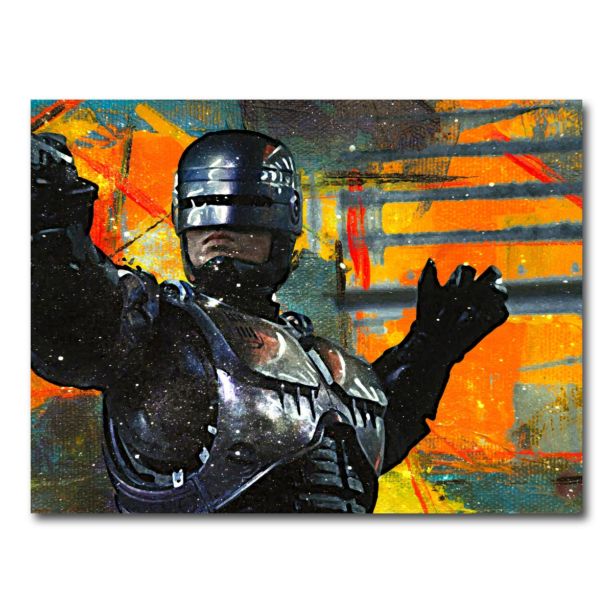 AUTO-MOCKUP WHITE | Robocop | 1 Piece | Gallery Wrap Canvas | group=4x3