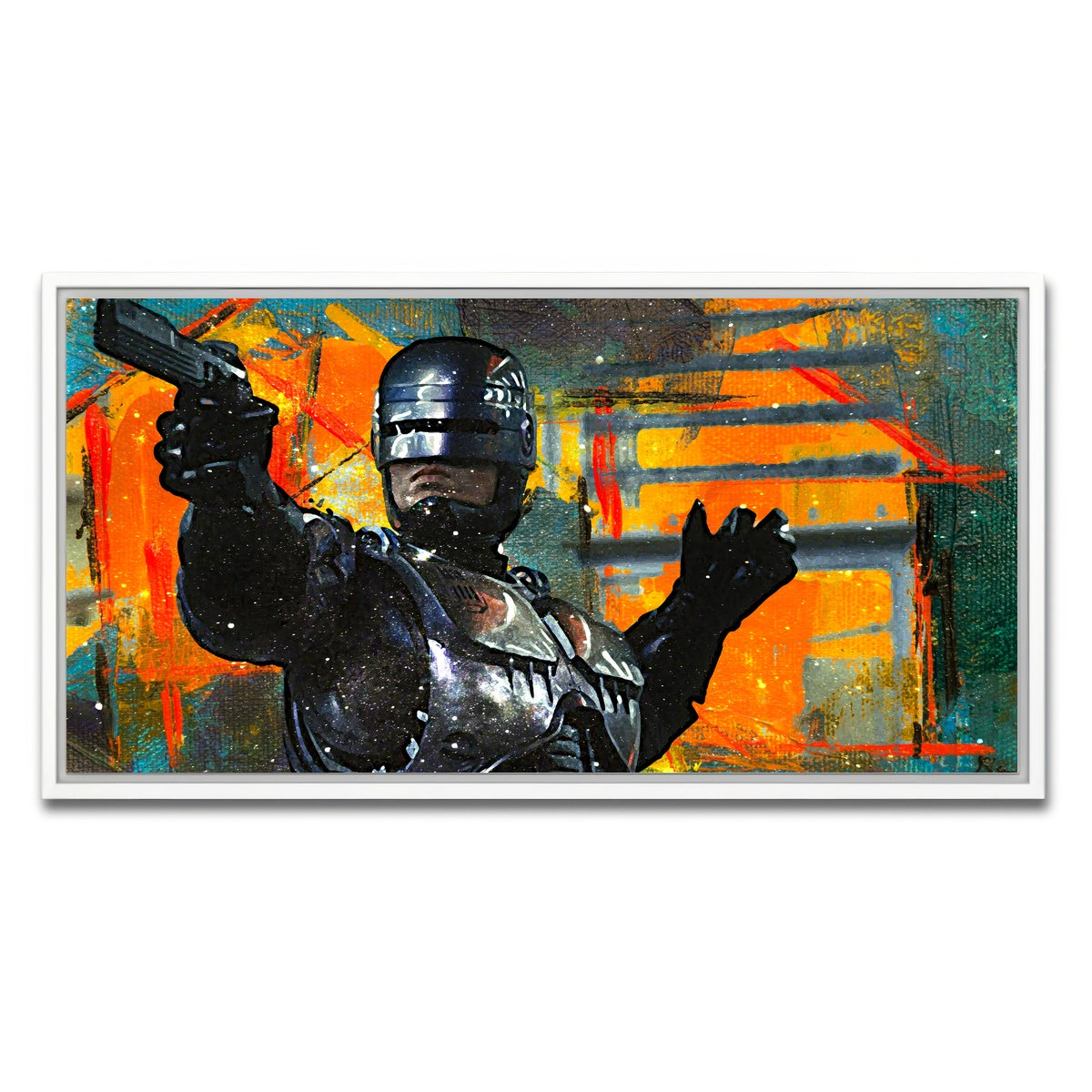 AUTO-MOCKUP WHITE | Robocop | 1 Piece | White Framed Canvas | group=2x1