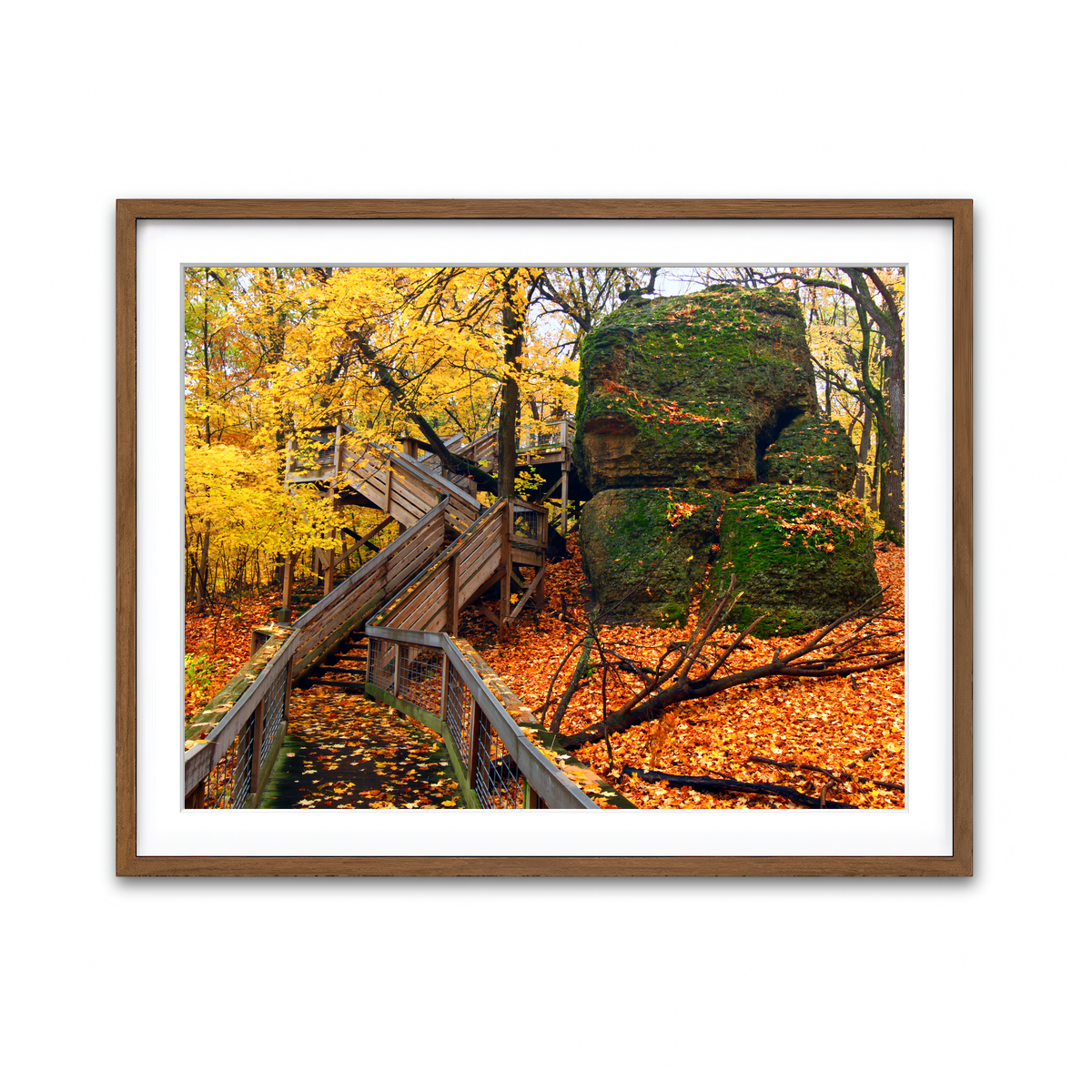Framed Print 4x3 Walnut