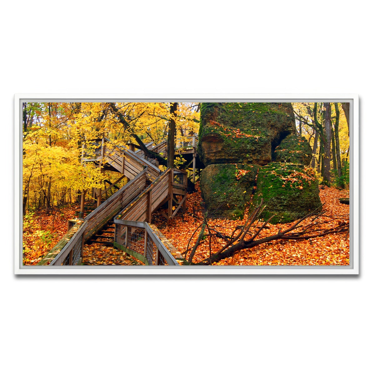 AUTO-MOCKUP WHITE | Rock Cut State Park | 1 Piece | White Framed Canvas | group=2x1