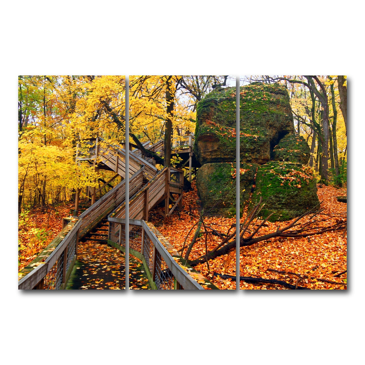 AUTO-MOCKUP WHITE | Rock Cut State Park | 3 Piece | Gallery Wrap Canvas | group=12x24