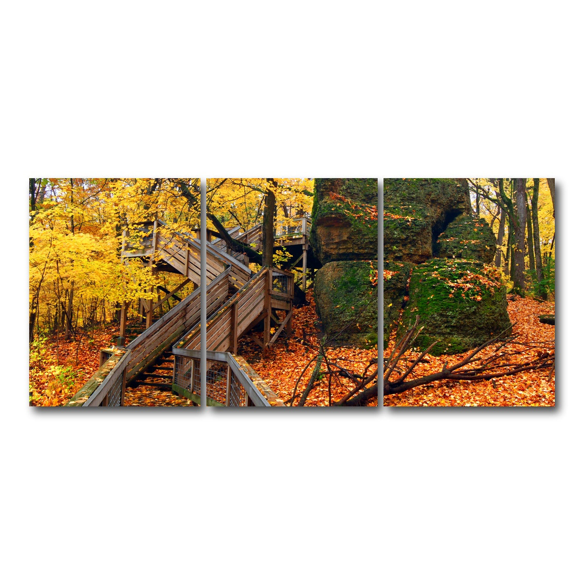 AUTO-MOCKUP WHITE | Rock Cut State Park | 3 Piece | Gallery Wrap Canvas | group=18x24
