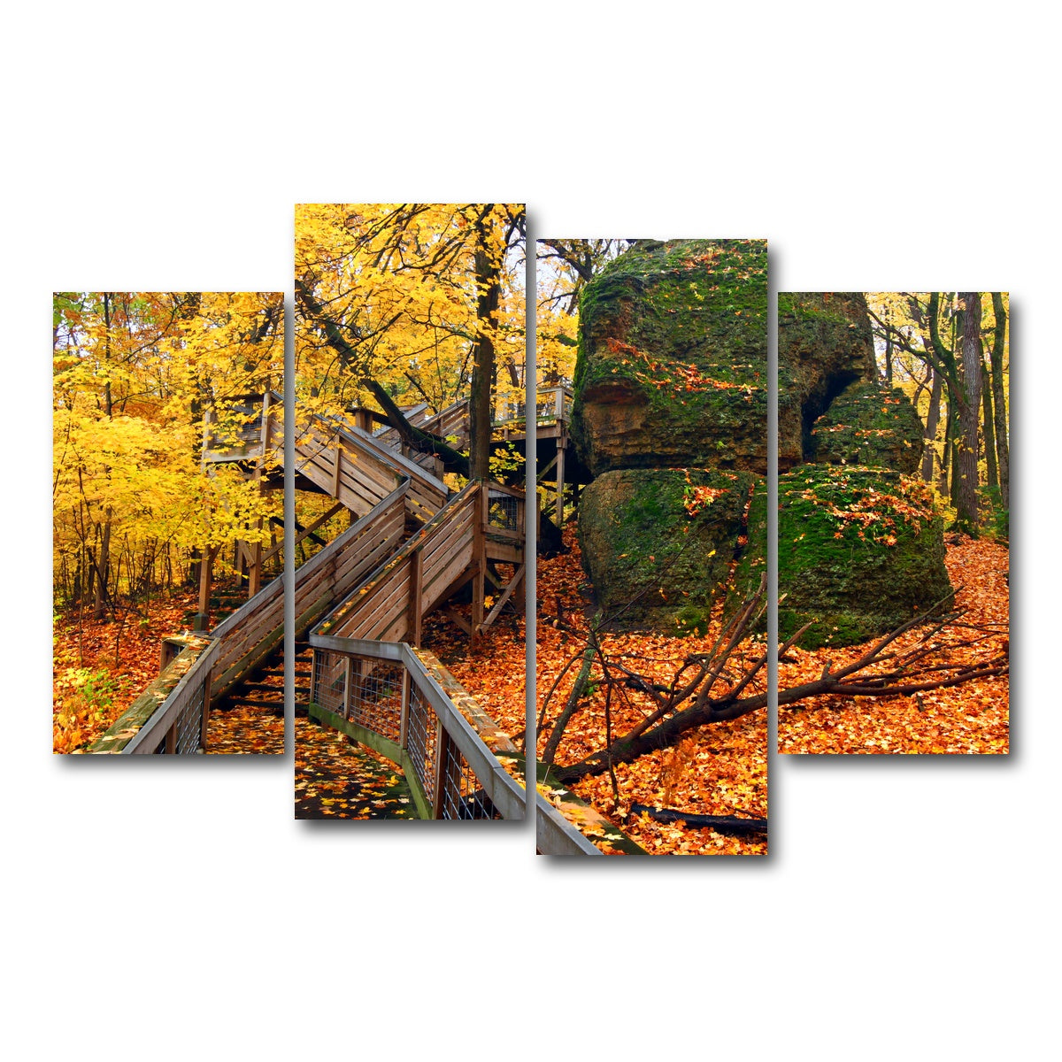 AUTO-MOCKUP WHITE | Rock Cut State Park | 4 Piece | Gallery Wrap Canvas | group=4_short