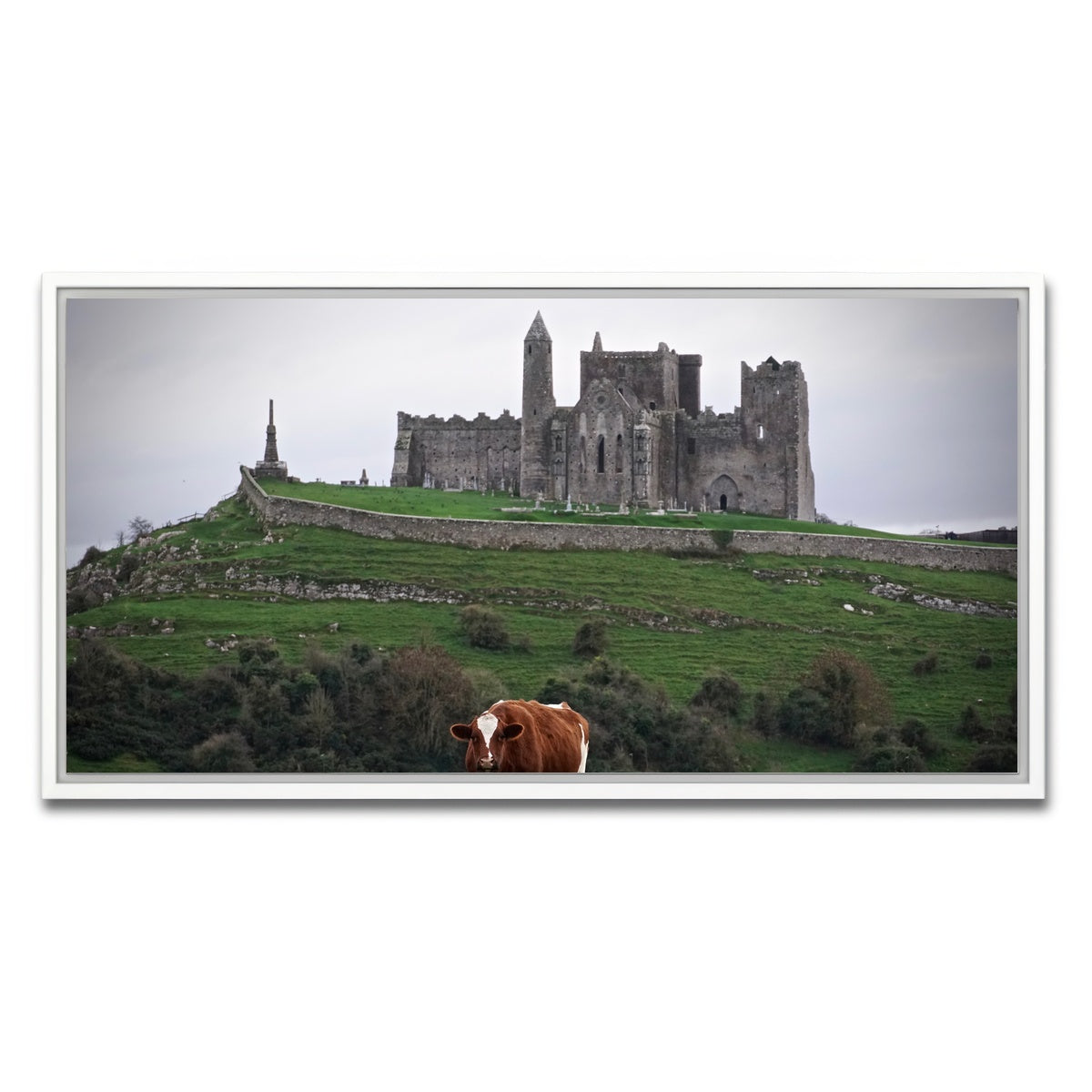 AUTO-MOCKUP WHITE | Rock of Cashel, Ireland | 1 Piece | White Framed Canvas | group=2x1