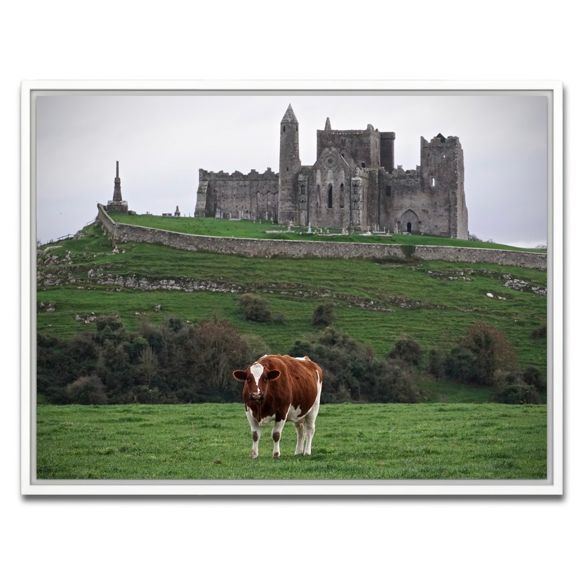 AUTO-MOCKUP WHITE | Rock of Cashel, Ireland | 1 Piece | White Framed Canvas | group=4x3
