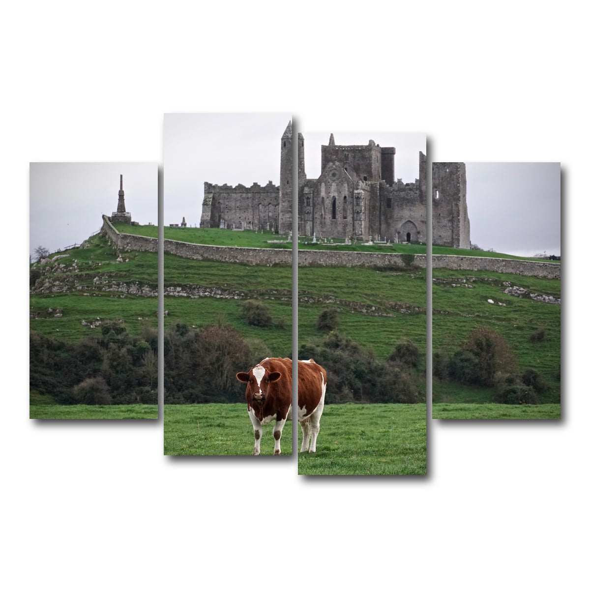 AUTO-MOCKUP WHITE | Rock of Cashel, Ireland | 4 Piece | Gallery Wrap Canvas | group=4_short