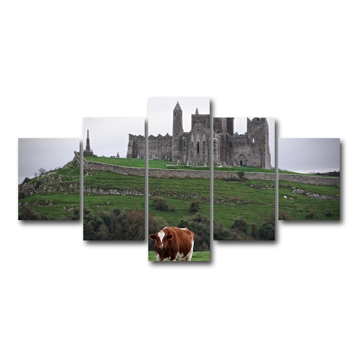 AUTO-MOCKUP WHITE | Rock of Cashel, Ireland | 5 Piece | Gallery Wrap Canvas | group=5_short